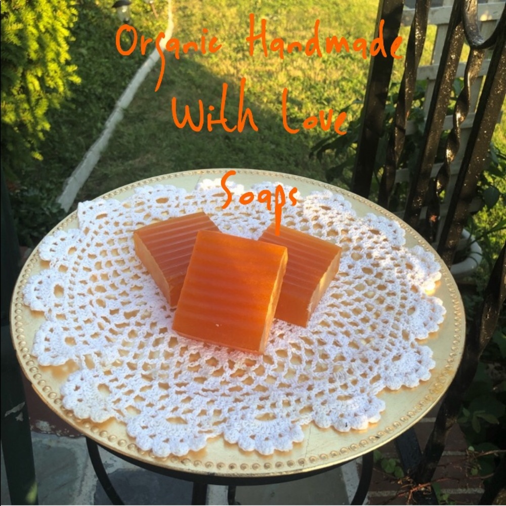 3/$25 Papaya Organic Handmade with Love Soap